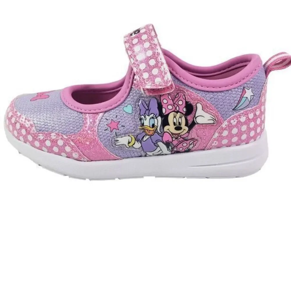 Disney Minnie Shoes for Girls - Pink Mary Jane LED Light Up Shoes Size 11 (19cm)